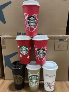 スターバックスアメリカ限定リユーザブルカップ 6個セット
