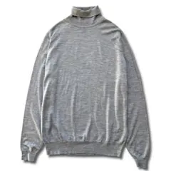極美品 JOHN SMEDLEY 30G ロールネック ウール セーター XXL
