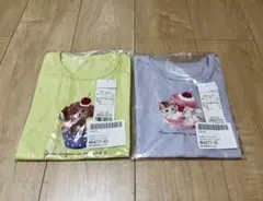 未使用2枚セット　水彩風 アニマルプリント Ｔシャツのサムネイル