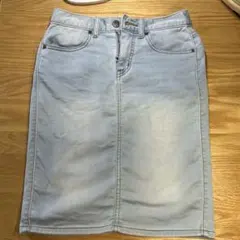 GU デニムスカート タイトスカート XS ライトブルー