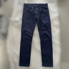 BEAUTY&YOUTH ネイビー スリムフィットチノパン