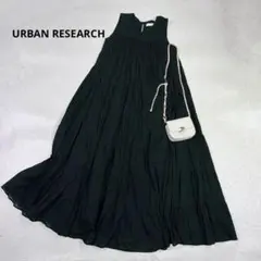 美品＊アーバンリサーチドアーズ 肩タック可愛いリネン100％ワンピース