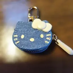 キティミニバックチャームコインケース　キーホルダー　デニム　新品未使用