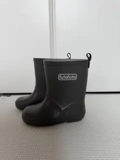 美品 futafuta キッズ レインブーツ 14cm ダークグレーのサムネイル