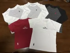 子供服Tシャツ 5枚セット（長袖3枚、半袖2枚）110と130のサイズ混合