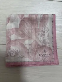 LANVIN COLLECTION ハンカチ ピンク 花柄のサムネイル