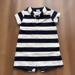 【美品】70cm プチバトー　ロンパース