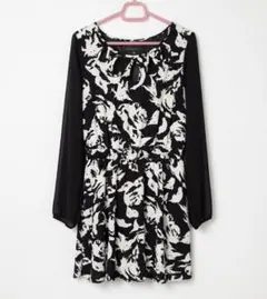 spiral girl 花柄フレアドレス ミニワンピース