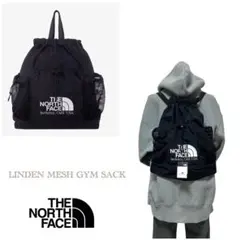ノースフェイス LINDEN MESH GYM SACK ブラック色 海外限定