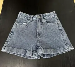 デニムブルー ショートパンツ 子供用　130cm
