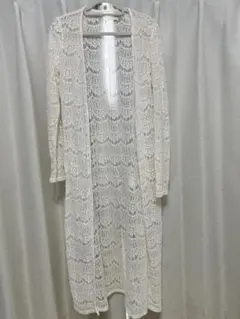 CECIL Mc BEEホワイトレースロングカーディガン