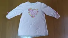 3can4on ハート花柄長袖カットソー 130サイズ