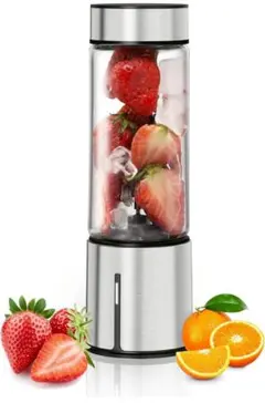 ミキサー スムージー 氷も砕ける ジューサー 小型 静音 ガラス容器 無臭無味のサムネイル