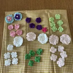 お花モチーフ かぎ針編み　花　おまとめ