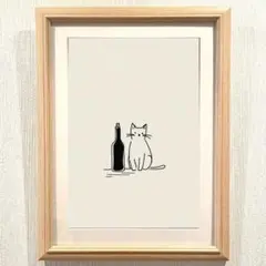 山口一郎 一点物 A4サイズ ドローイング 原画 絵 ネコ - メルカリ