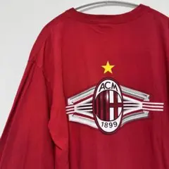 adidas ACミラン ロングスリーブTシャツ レッド Mサイズ