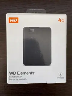 WD Elements Portable HDD 4TB 本体（新品未使用）