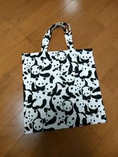 【在庫あり】パンダ柄　トートバッグ