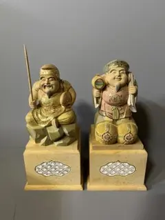 奈良一刀彫☆御目出度い 高砂 松本鐵山 一刀彫 - メルカリ