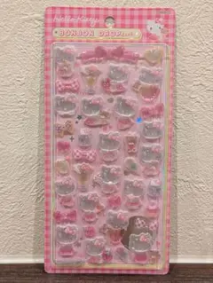 【正規品・新品・未開封】ハローキティ ボンボンドロップシール ピンク サンスター