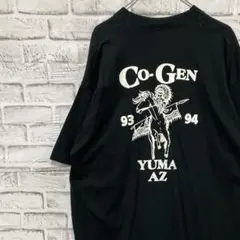 USA製90sヴィンテージTシャツ！シングルステッチブラック半袖古着XL0417