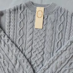 テチチ　ケーブルボトルプルオーバー　ニット フリーサイズ　新品未使用タグ付き