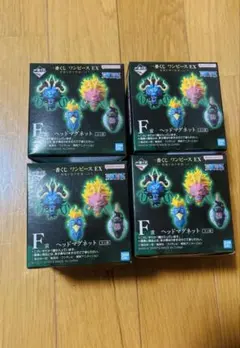 一番くじ ワンピース EX 悪魔を宿す者達 F賞 ヘッドマグネット 4種セット