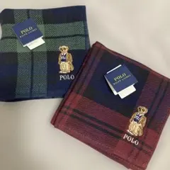☘️ラルフローレン タオルハンカチ 《ポロベア》　2枚セット