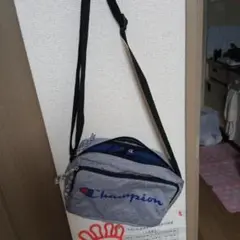 Champion ショルダーバッグ グレー/ネイビー