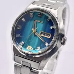 レア ヴィンテージ SEIKO レディース オートマチック 自動巻き 青文字盤のサムネイル