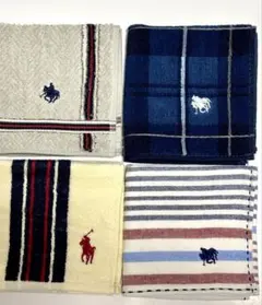 新品　POLO 汗拭　ラルフローレン BCS メンズ　チェック柄　タオルハンカチ