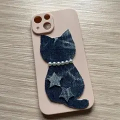 iPhoneケース ／14 13 対応 猫
