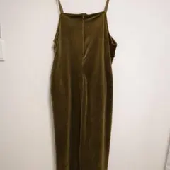 コーデュロイ キャミワンピース　マタニティー