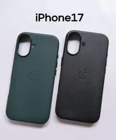 iPhone17ケース　レザー　2色　マグセーフ　おしゃれ　高品質