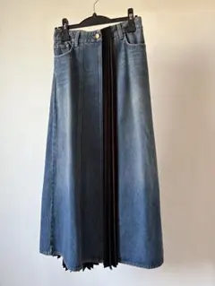 ALYSIアリジ デニム プリーツロングスカート