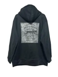 フード付 バックプリントトレーナー 裏起毛