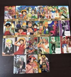 【希少/絶版】ワンピース　海賊王グミ　麦わら海賊団　プライベートシーン9枚セット 希少/絶版】ワンピース 海賊王グミ 麦わら海賊団 プライベートシーン9