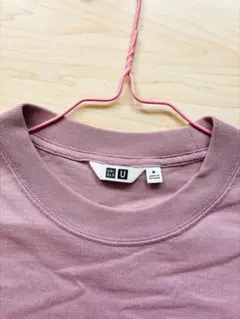 UNIQLO U 長袖ポケットTシャツ ピンク Mサイズ