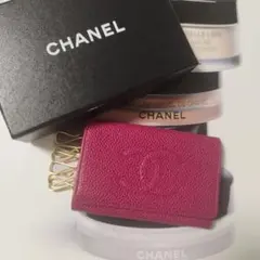 CHANEL　シャネル　キーケース　キャビアスキン