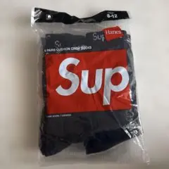 supremeシュプリーム ヘインズ ボクサーブリーフ 4パック ブラック S