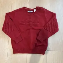okaidi ニット レッド 98cm
