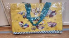 【イエロー】ちいかわ×サンリオキャラクターズ　レジかごバッグ