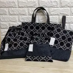 レッスンバッグ　シューズケース　体操服袋　巾着袋　入学準備4点セット