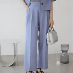 RAY CASSIN センタープレスストレートパンツ