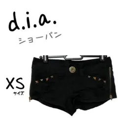 美品　d.i.a.　ダイヤ　ダイア　ショートパンツ　ショーパン　ボトムス　黒 美品 d.i.a. ダイヤ ダイア ショートパンツ ショーパン ボトムス