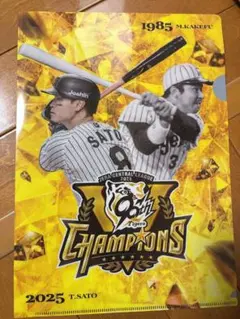 【新品未使用】阪神タイガース クリアファイル 4番サード 佐藤輝明×掛布雅之