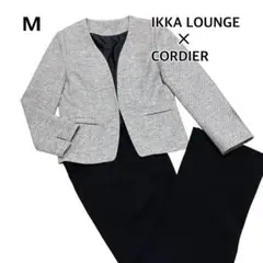 IKKA LOUNGE ノーカラージャケット ツイード セレモニーセットアップ