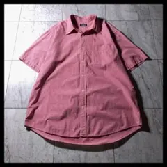 L*O様 90s OLD UNIQLO ギンガムチェック シャツ 半袖 赤 c-