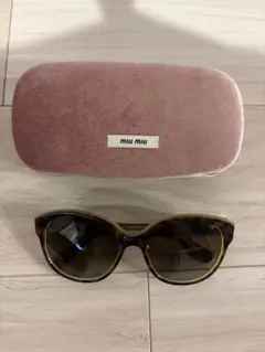 miu miu サングラス SMU05M ブラック ケース付き - メルカリ