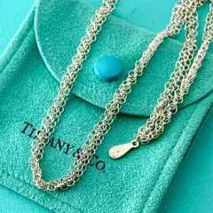 極美品✨ ティファニー ネックレス ロング メッシュ AG925 - メルカリ
